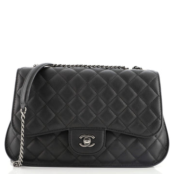 Chanel Natural CC Flap Bag Quilted Lambskin Large