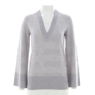 Burberry Women's Angell V-Neck Sweater Wool Blend