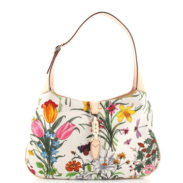 Gucci Jackie Original Shoulder Bag Flora Canvas Small