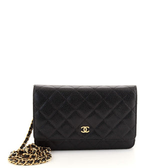 Chanel Wallet on Chain Quilted Caviar