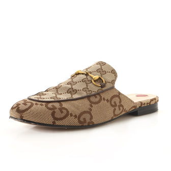 Gucci Women's Princetown Mules Jumbo GG Canvas