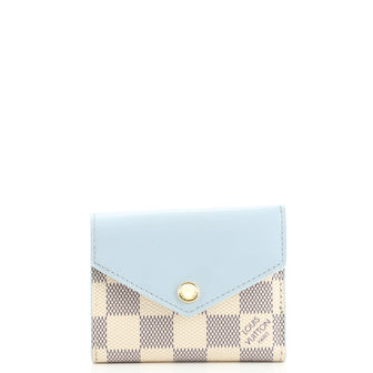 Louis Vuitton Zoe Wallet Damier and Leather White 1650772