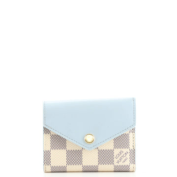 Louis Vuitton Zoe Wallet Damier and Leather