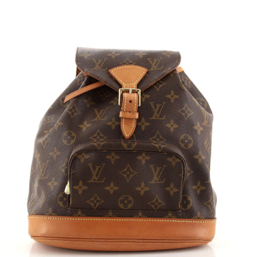 Louis Vuitton Vintage Montsouris Backpack Monogram Canvas MM