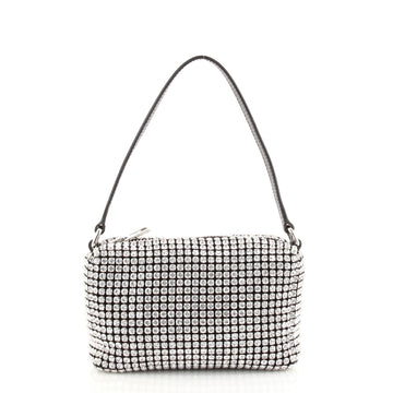 Alexander Wang Wangloc Pouch Rhinestone Embellished Mesh Mini