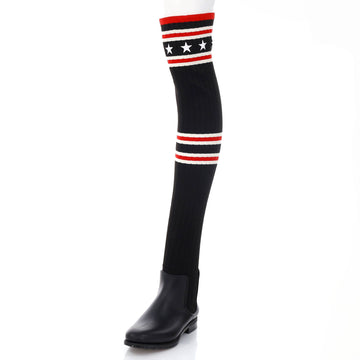Givenchy Women's Over the Knee Sock Boots Knit and Rubber