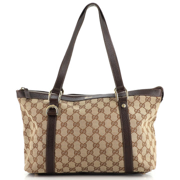 Gucci Abbey Zip Tote GG Canvas Medium