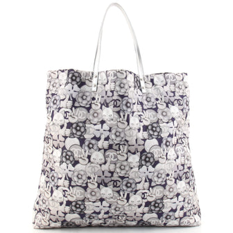 Chanel Emoticon Shopping Tote Printed Nylon Large