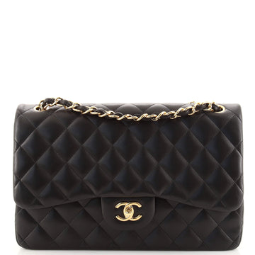 Chanel Classic Double Flap Bag Quilted Lambskin Jumbo