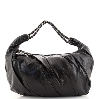Chanel Twisted Hobo Glazed Calfskin Large