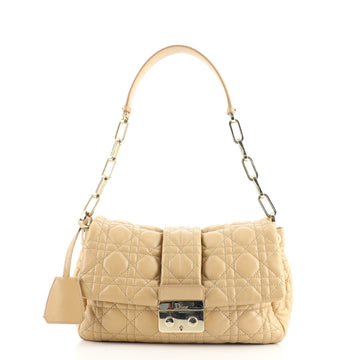 Christian Dior New Lock Flap Bag Cannage Quilt Lambskin Small