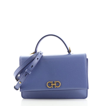 Salvatore Ferragamo Gancio Convertible Crossbody Leather Small