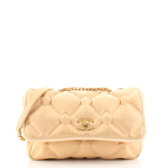 Chanel Chesterfield Flap Bag Quilted Iridescent Calfskin Medium