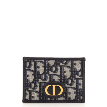 Christian Dior 30 Montaigne Card Holder Oblique Canvas and Leather