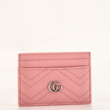 Gucci GG Marmont Card Holder Matelasse Leather