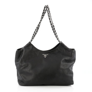 Prada Chain Tote Soft Calfskin Large