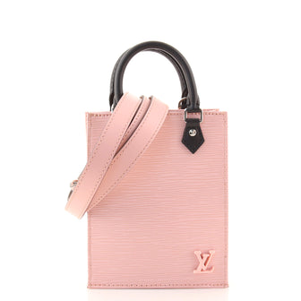 Louis Vuitton Petit Sac Plat, Pink Epi Leather with Black Trim, Preowned in  Box WA001