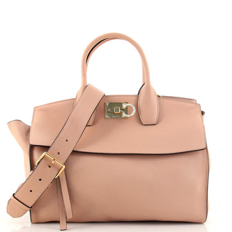 Salvatore Ferragamo Studio Satchel Leather Medium