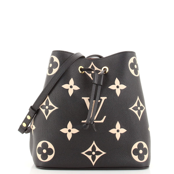 Louis Vuitton NeoNoe Handbag Bicolor Monogram Empreinte Giant MM