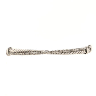 David Yurman Crossover Bracelet Sterling Silver with Diamonds