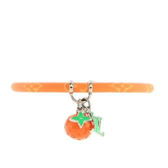 Louis Vuitton LV Hang It Fruits Bangle Bracelet Monogram Canvas with Metal