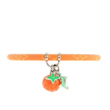 Louis Vuitton LV Hang It Fruits Bangle Bracelet Monogram Canvas with Metal