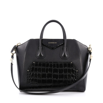 Givenchy Antigona Bag Leather and Crocodile Embossed Medium