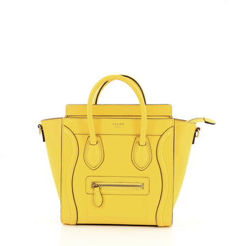 Celine Luggage Handbag Smooth Leather Nano