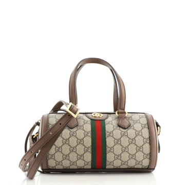 Gucci Ophidia Boston Bag GG Coated Canvas Small
