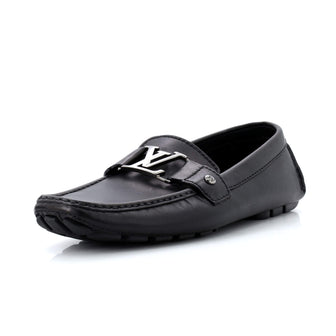 Louis Vuitton Men's Monte Carlo Moccasin Loafers Leather Black 16545217