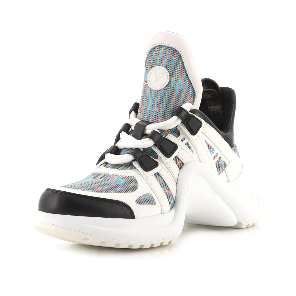 LOUIS VUITTON Calfskin LV Archlight Sneakers 37.5 Blue 1284020