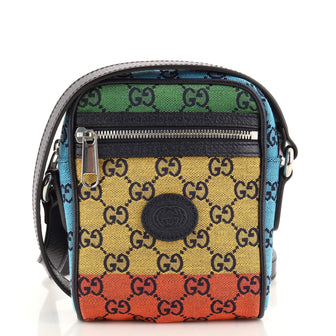 Gucci Front Zip Crossbody Multicolor GG Canvas