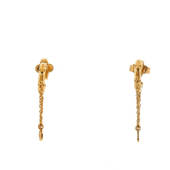 Louis Vuitton Nanogram Hoop Earrings Metal Mini