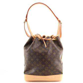 Louis Vuitton Noe Handbag Monogram Canvas Large