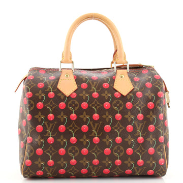 Louis Vuitton Speedy Handbag Limited Edition Monogram Cerises 25