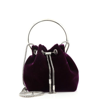 Jimmy Choo Bon Bon Top Handle Bag Velvet