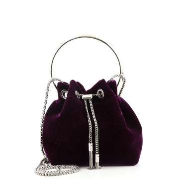 Jimmy Choo Bon Bon Top Handle Bag Velvet
