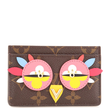 Louis Vuitton Card Holder Limited Edition Lovely Birds Monogram Canvas
