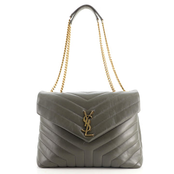 Saint Laurent LouLou Shoulder Bag Matelasse Chevron Leather Medium