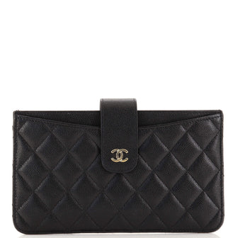 Chanel Classic Strap Pouch Quilted Caviar