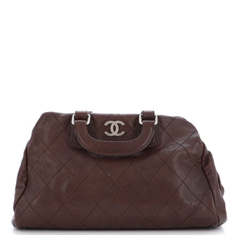 Chanel Outdoor Ligne Doctor Bag Quilted Caviar Large