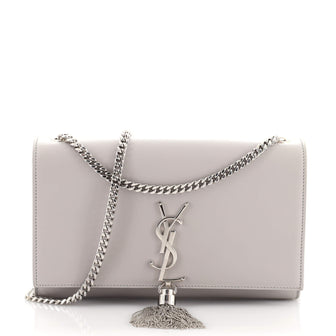 Saint Laurent Classic Monogram Tassel Crossbody Bag Leather Medium
