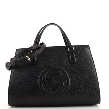 Gucci Soho Convertible Top Handle Satchel Leather Medium