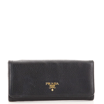 Prada Continental Wallet Vitello Daino Long