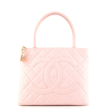 Chanel Medallion Tote Quilted Caviar