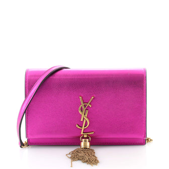 Saint Laurent Classic Monogram Tassel Chain Wallet Leather
