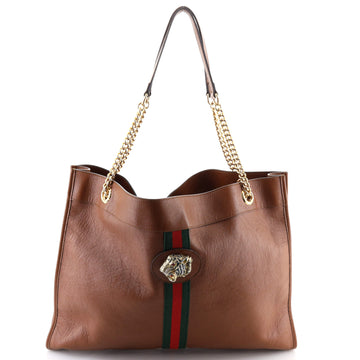 Gucci Rajah Chain Tote Leather Large