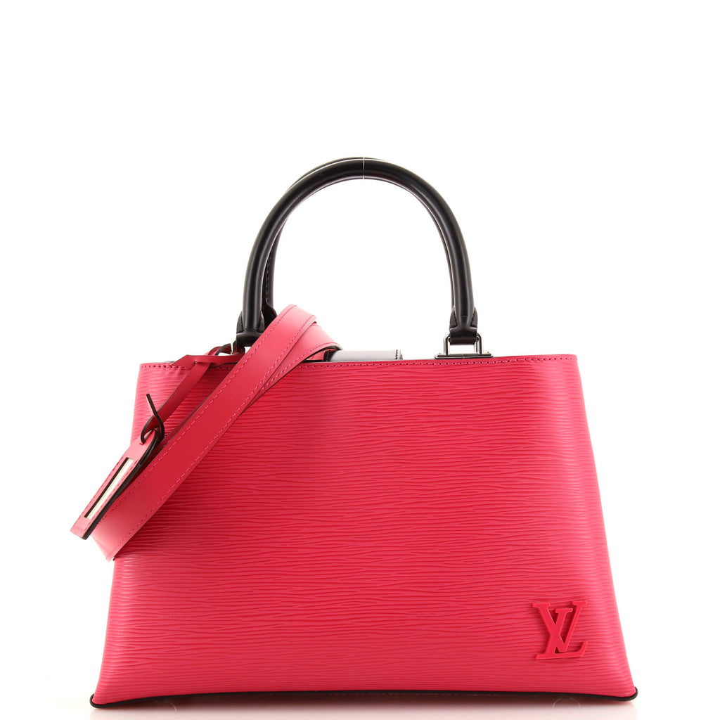 Louis Vuitton - Authenticated Kleber Handbag - Leather Pink Plain for Women, Very Good Condition