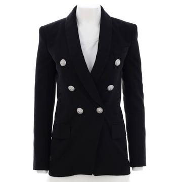 Balmain Women's Double Breasted Blazer Wool