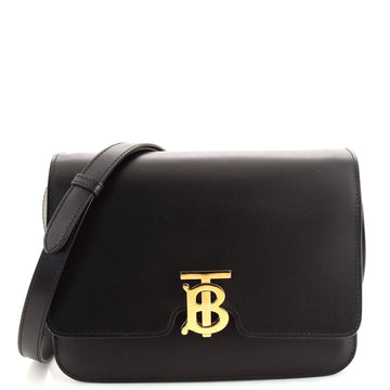 Burberry TB Flap Bag Leather Medium